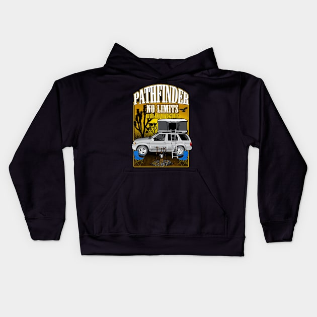 NISSAN PATHFINDER Kids Hoodie by Amra591